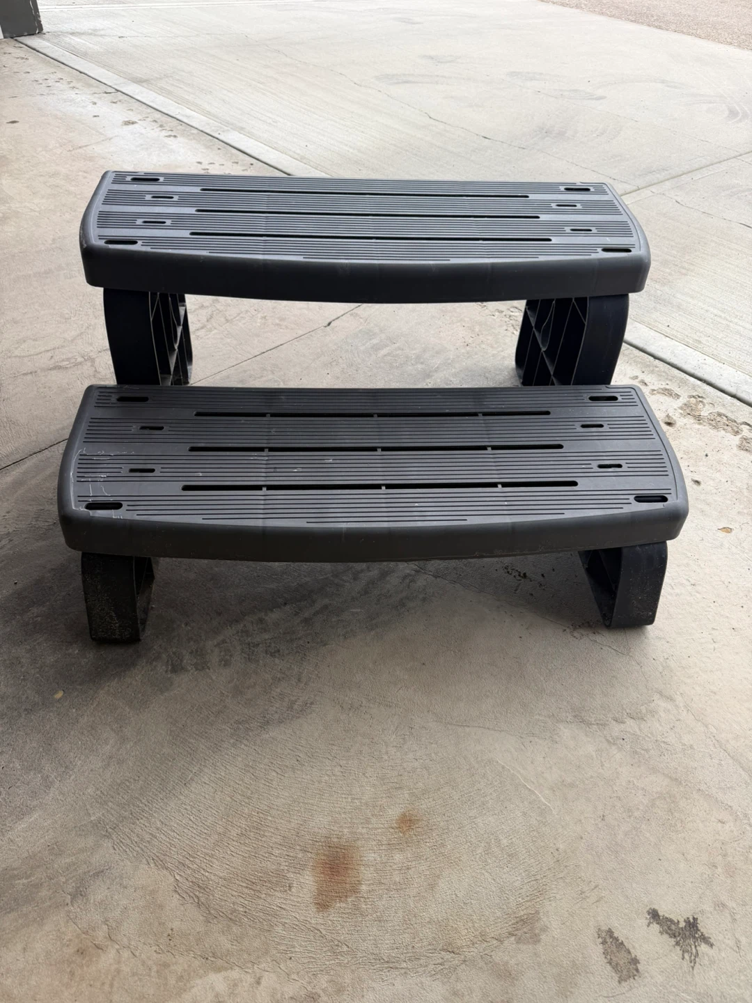 Black 2 Step Spa Stair