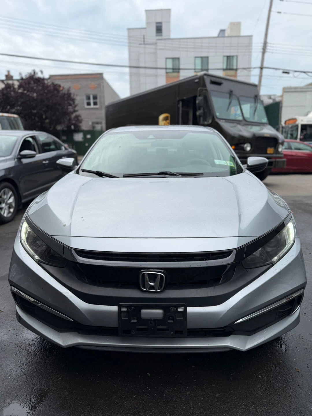 Silver Honda Civic Sedan