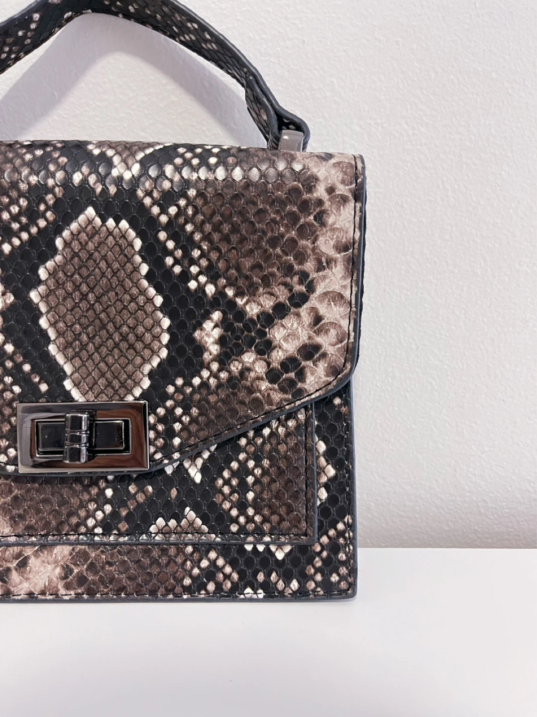 Dynamite Snake Print Small Handbag - photo 2