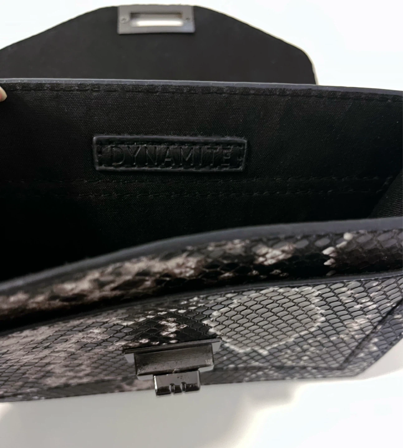 Dynamite Snake Print Small Handbag - photo 3