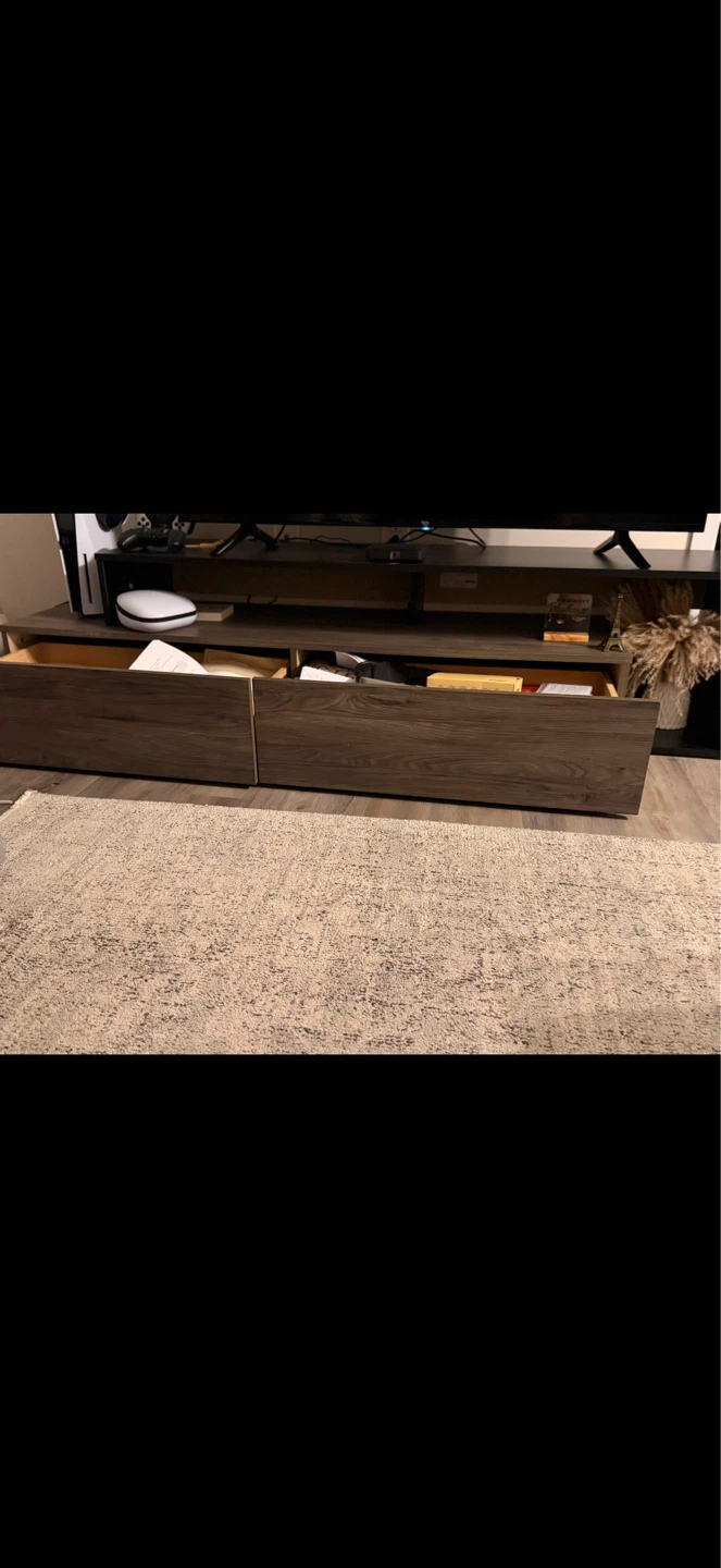 Modern TV Stand with Storage - 70" Wide - photo 2