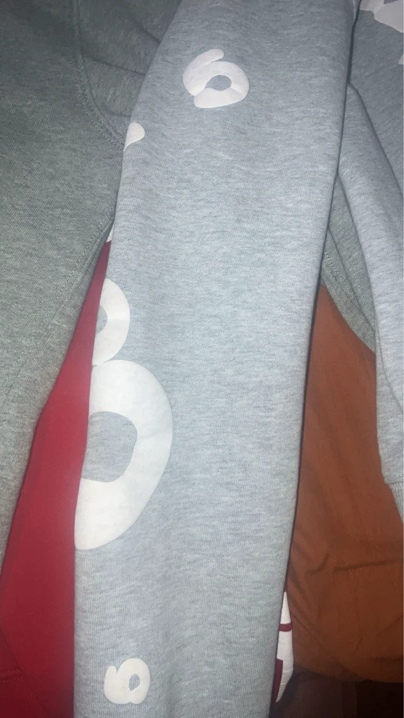 SP5DER Grey Hoodie with White Stars - photo 2