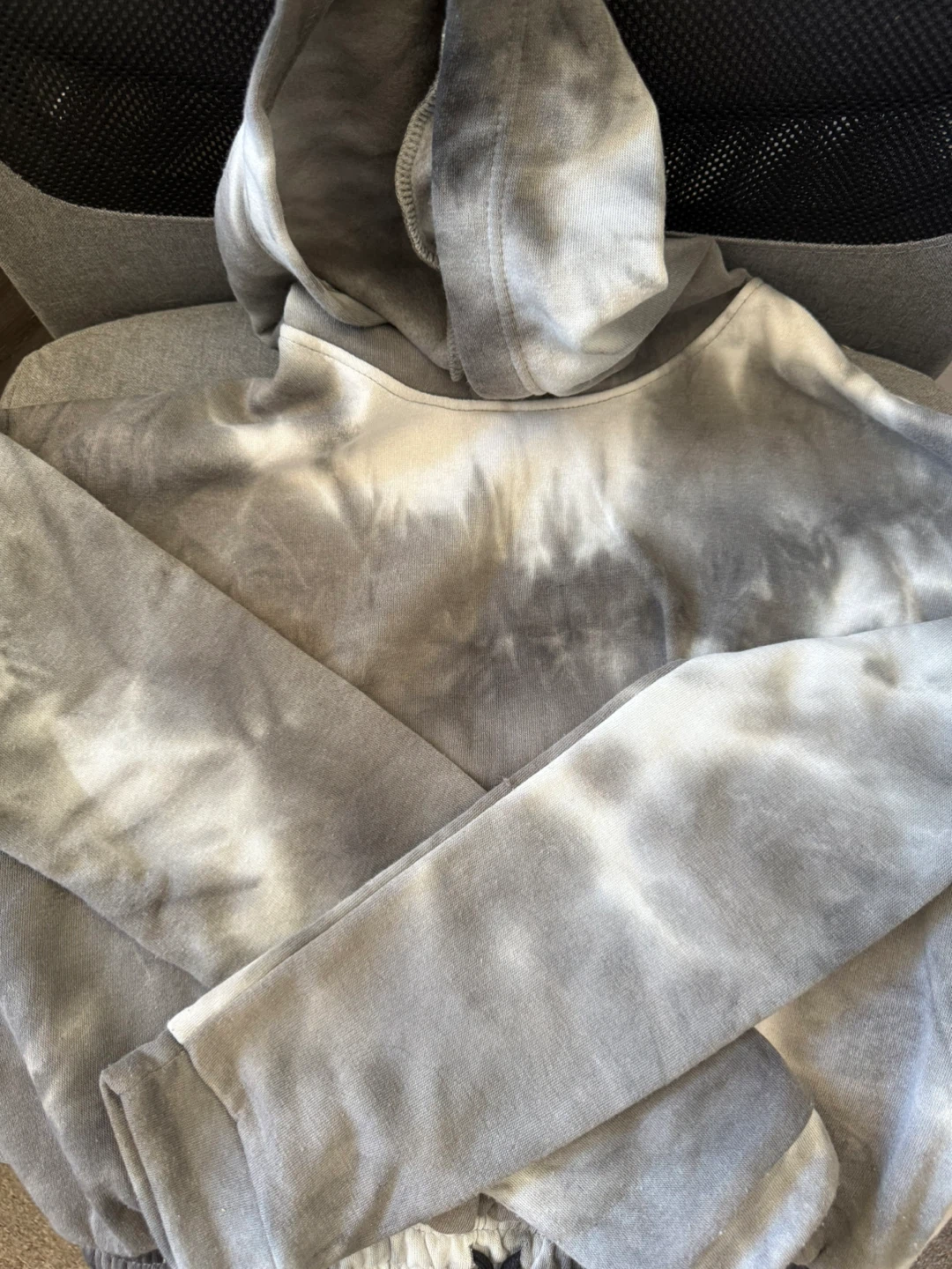 Grey Tie-Dye Hoodie