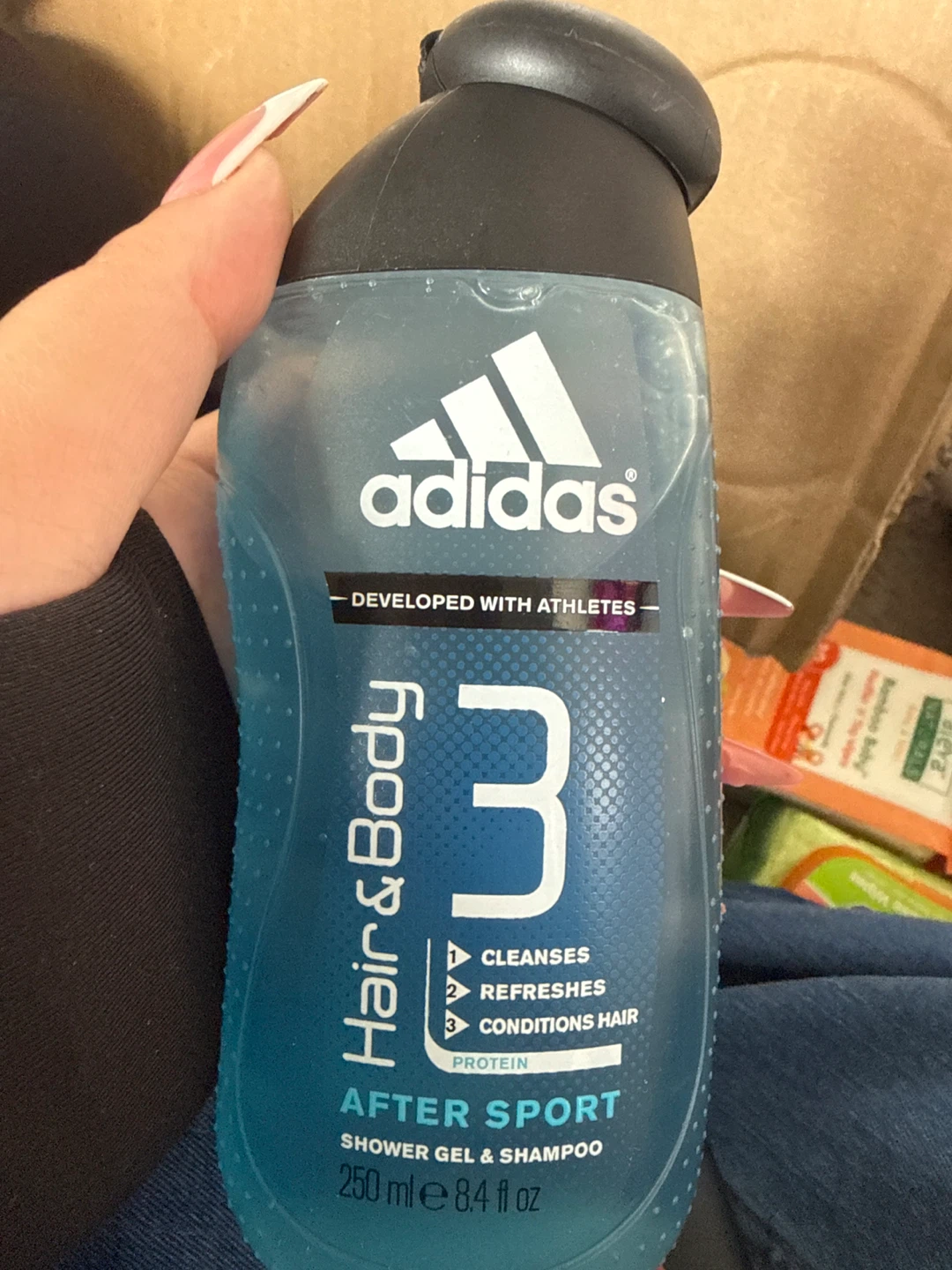 Adidas After Sport Hair & Body Shower Gel Shampoo 250ml