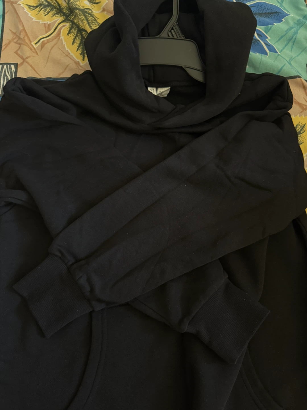 Brand new H&M Black Hoodie Dress - Size S - photo 2