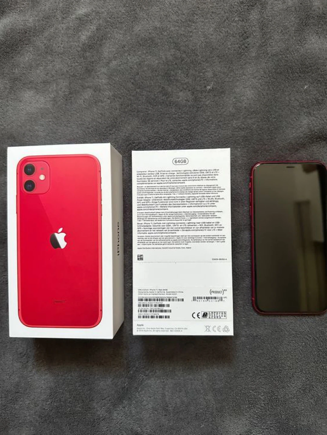 Apple iPhone 11 Red 64GB with Box