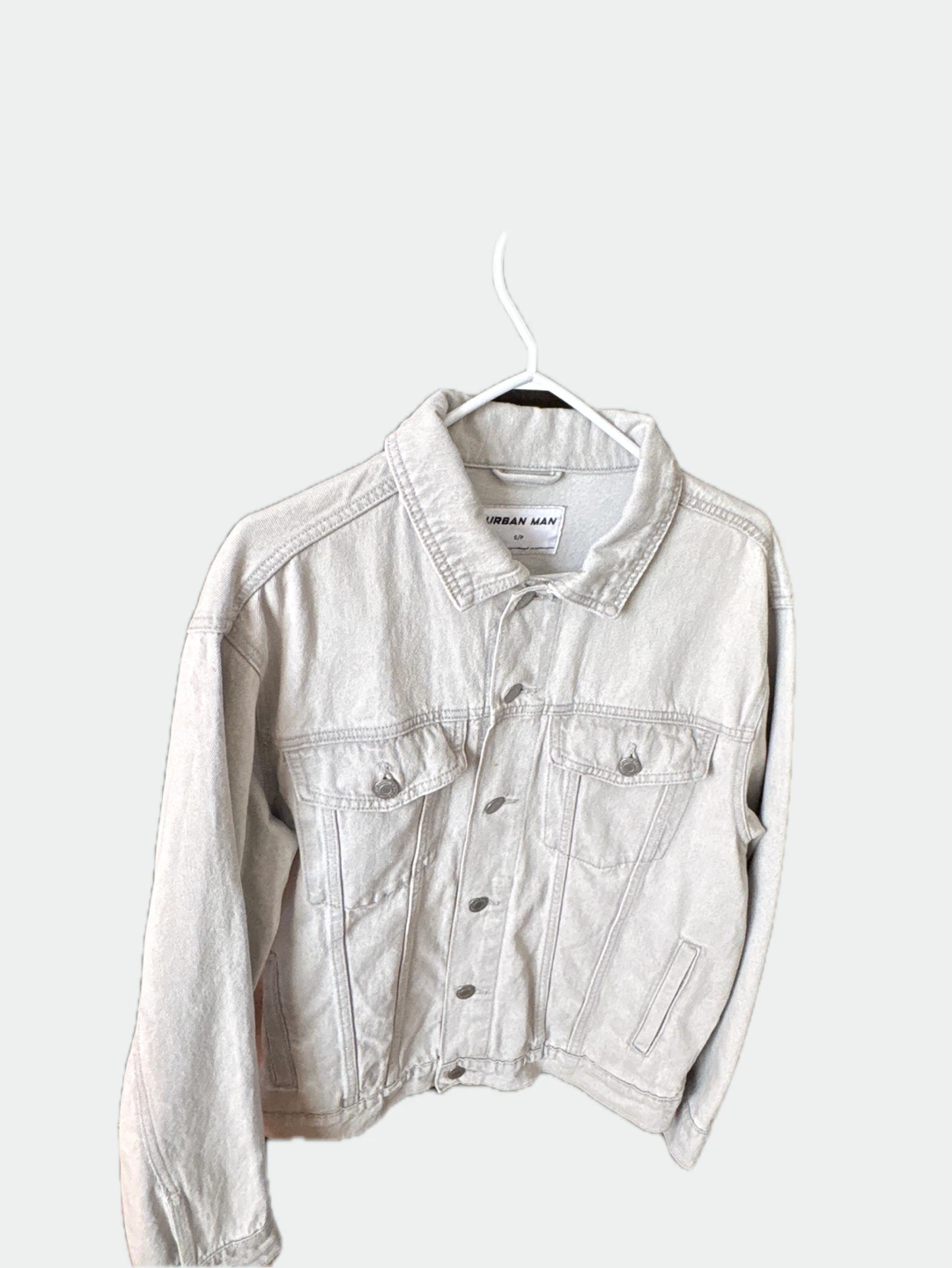 URBAN MAN Light Wash Denim Jacket