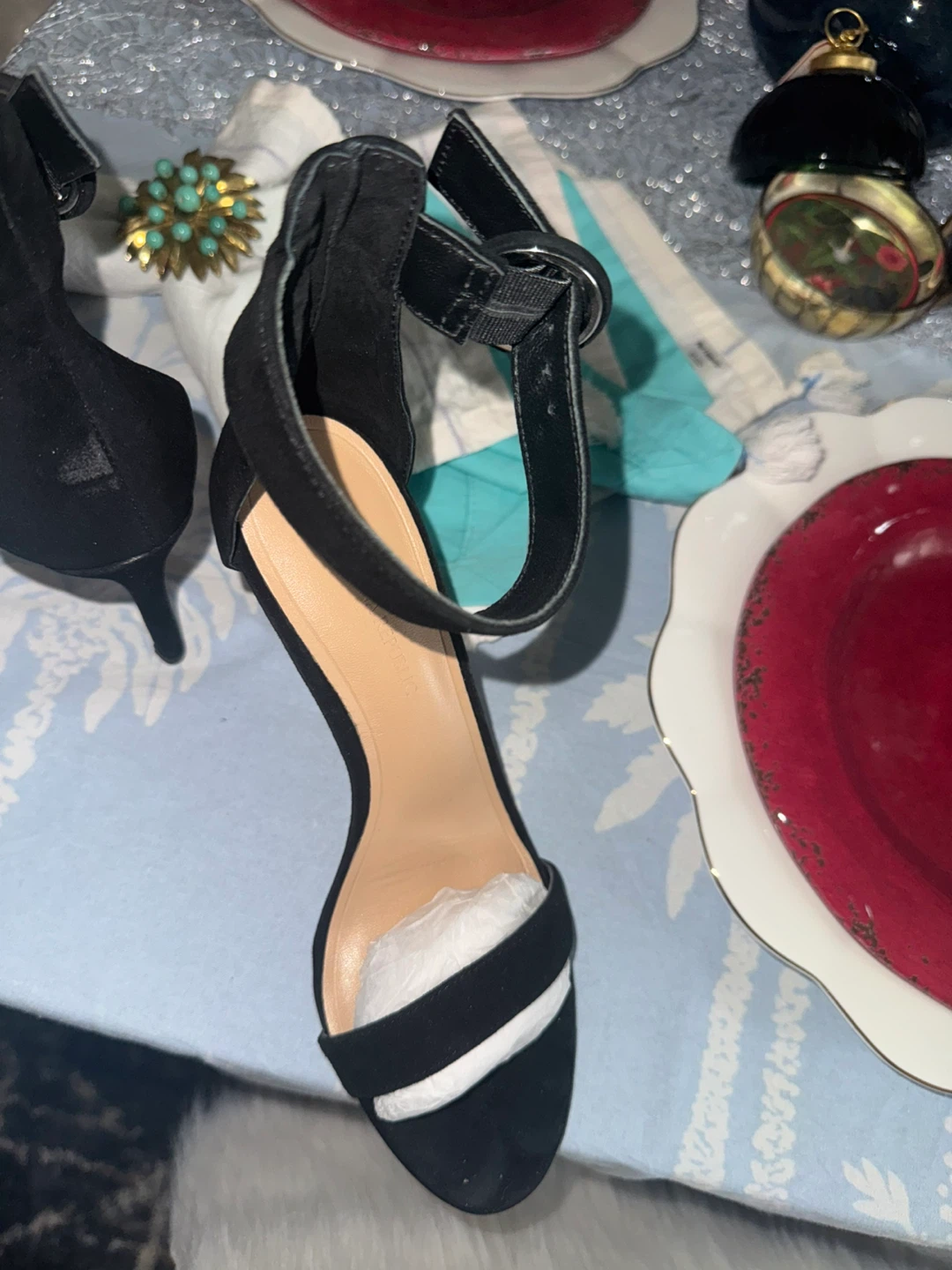 Black Ankle Strap Heels