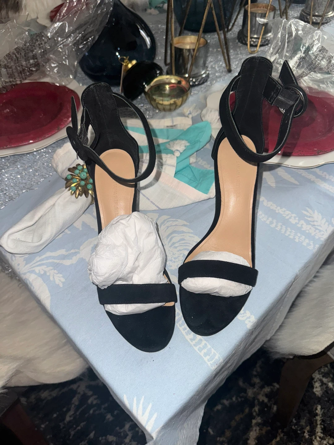 Black Ankle Strap Heels - photo 2