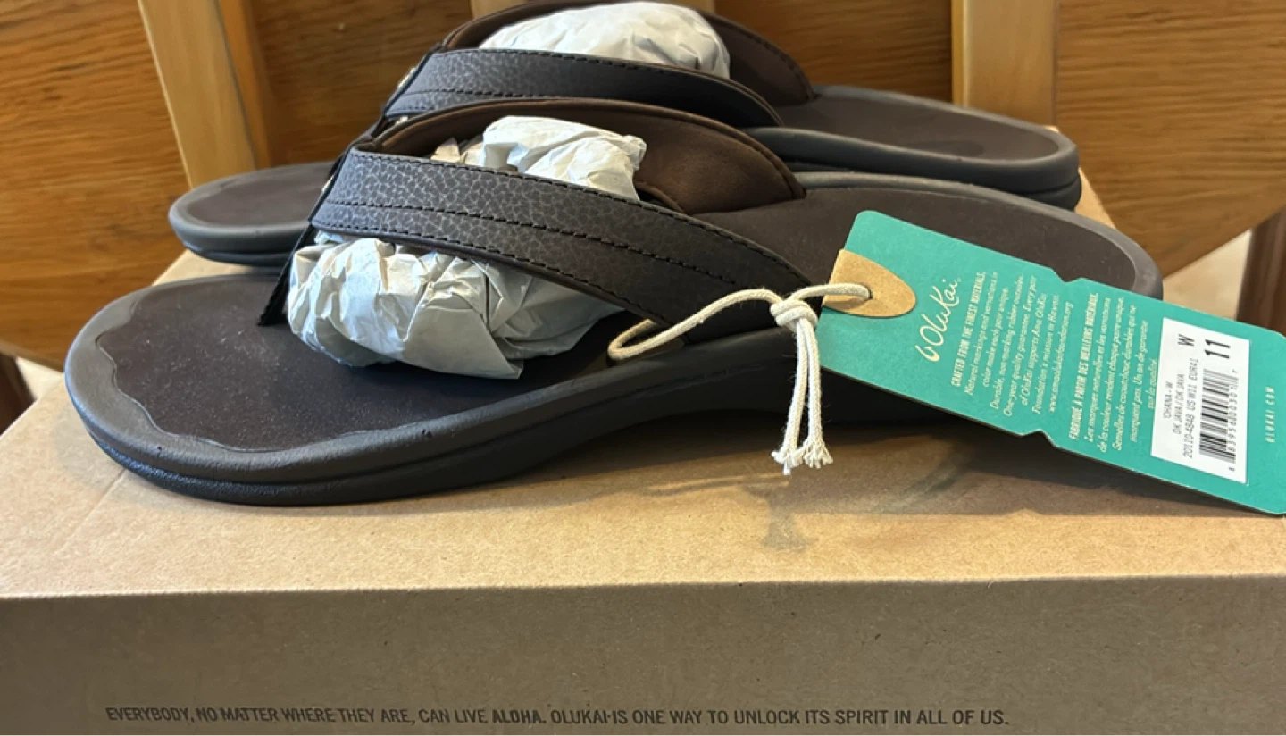New in box OluKai Ohana Women's Flip Flops Size 11 - photo 2
