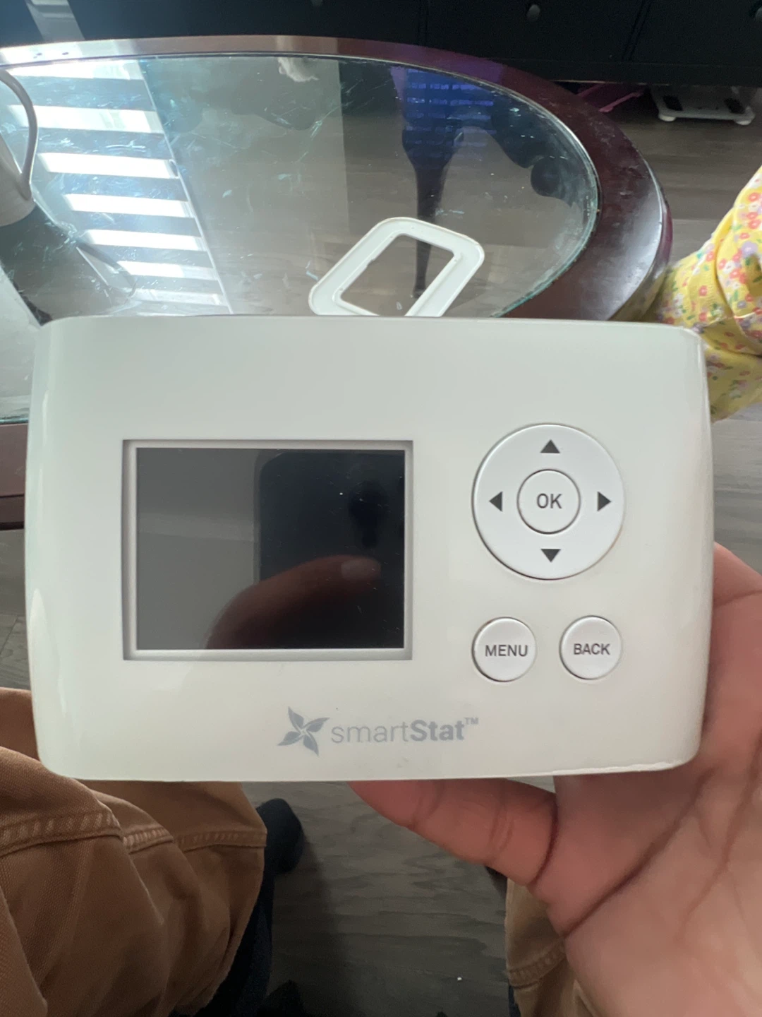 smartStat Commercial Wi-Fi Thermostat with Back Plate - White