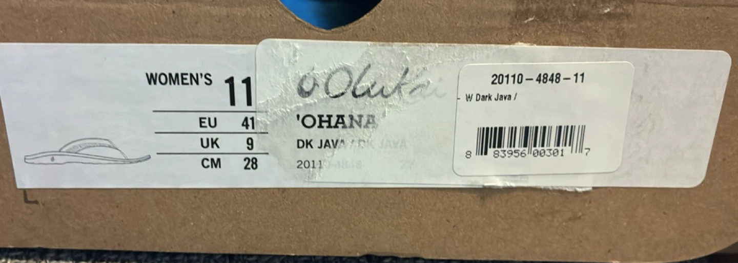 New in box OluKai Ohana Women's Flip Flops Size 11 - photo 4