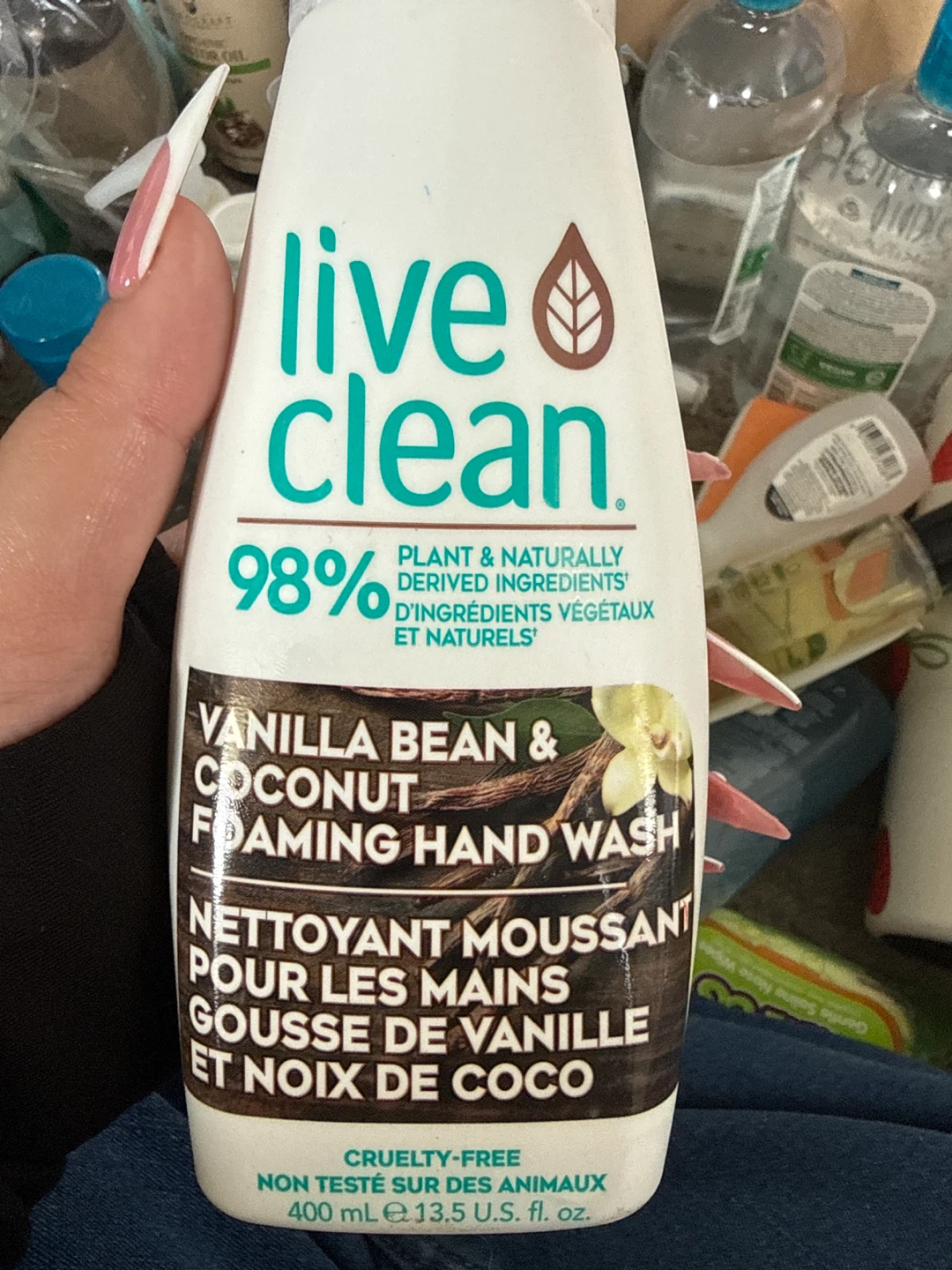 Live Clean Vanilla Bean & Coconut Foaming Hand Wash 13.5 fl oz