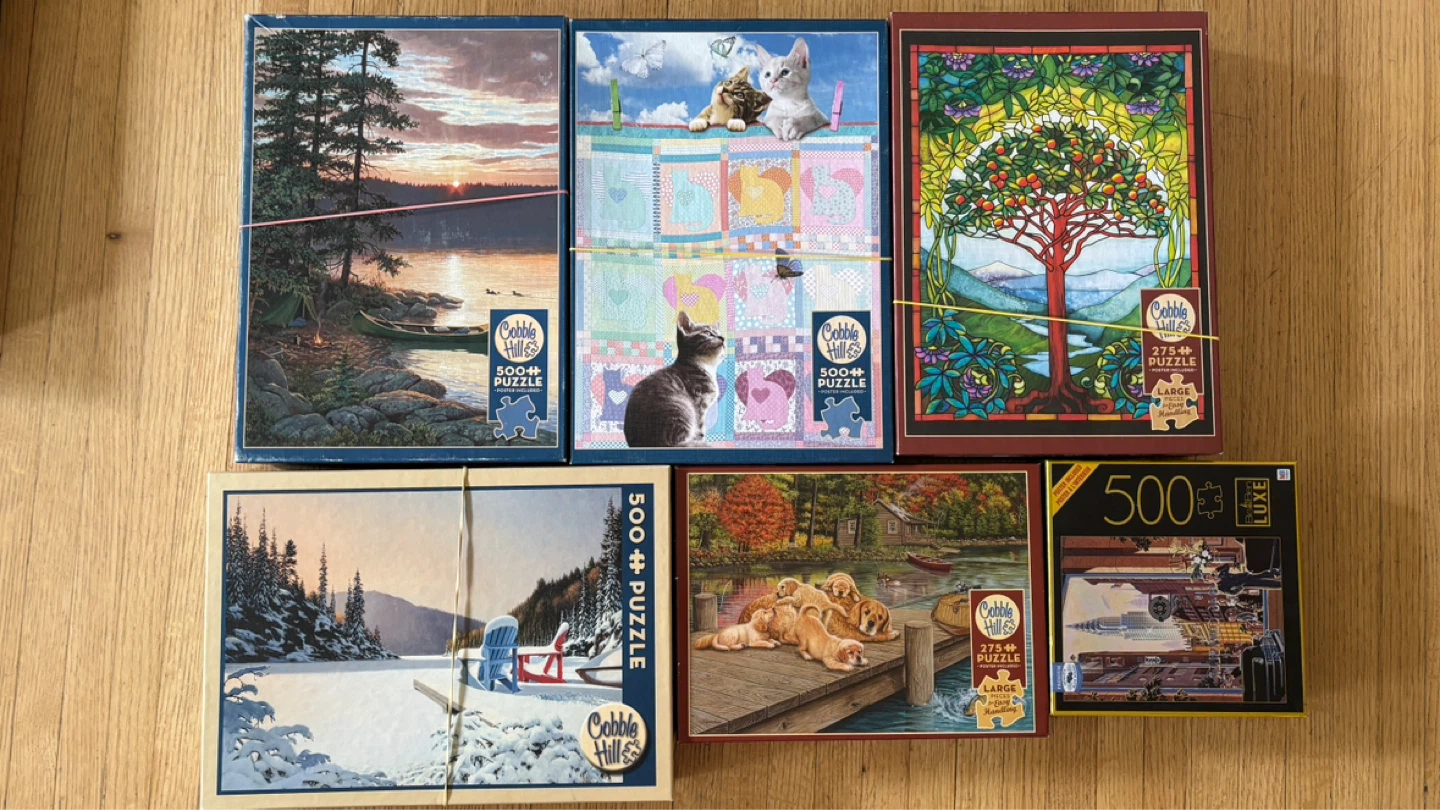 40 Assorted Jigsaw Puzzles - 500 to 1500 Pieces - photo 2