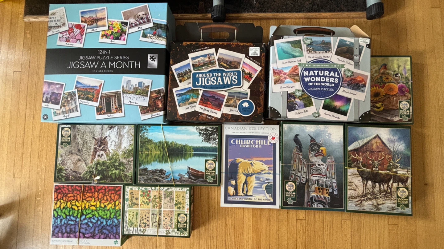 40 Assorted Jigsaw Puzzles - 500 to 1500 Pieces - photo 3