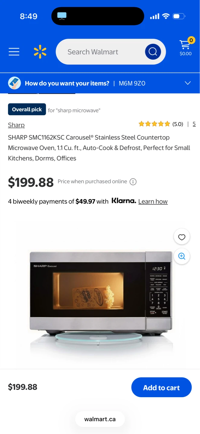 SHARP SMC1162KSC Microwave Oven - photo 2
