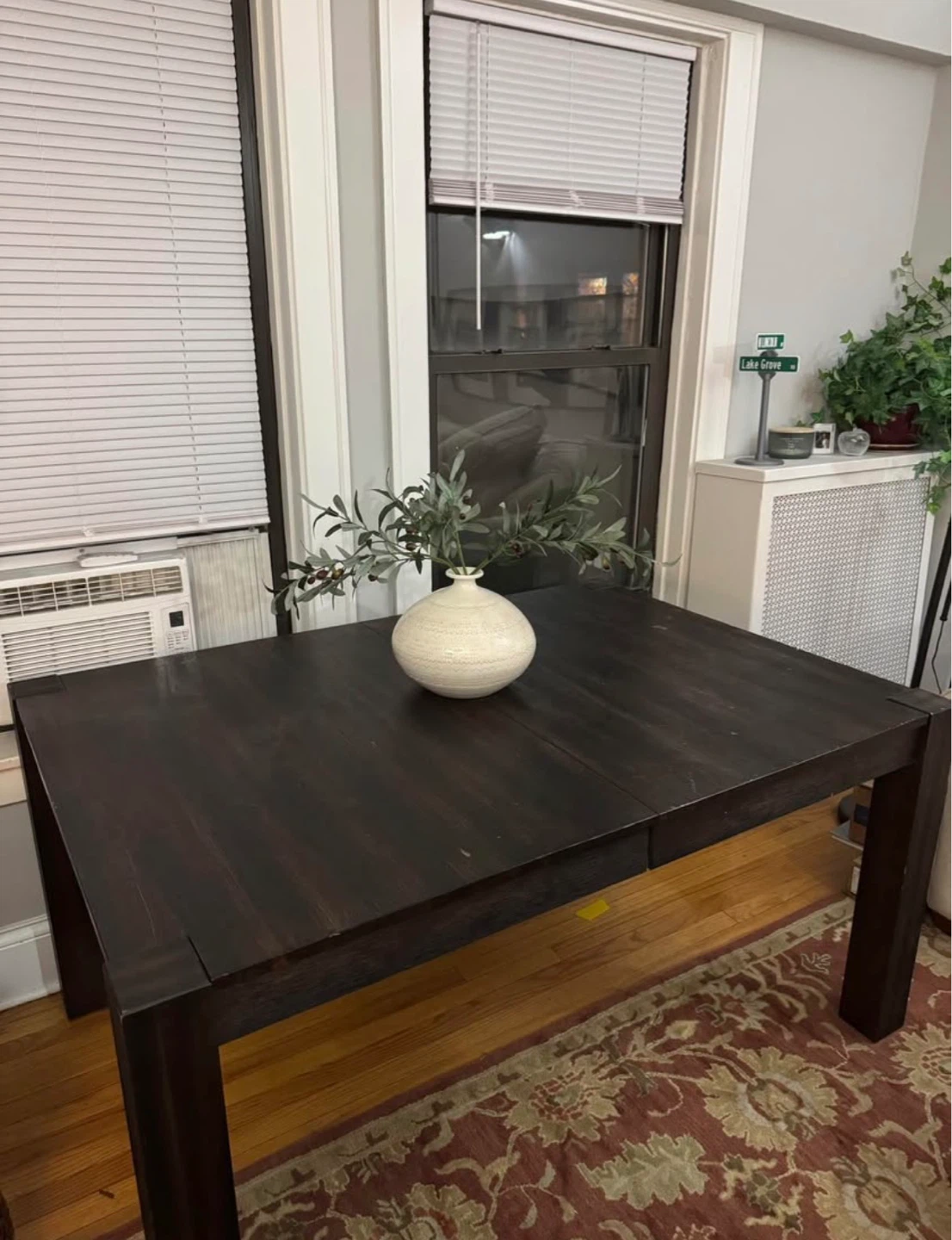 Dark Wood Dining Table