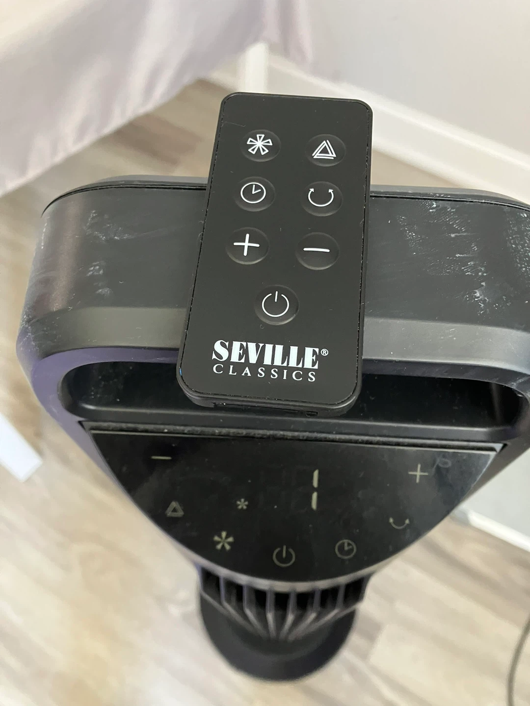 Seville Classics Black Tower Fan with Remote - photo 2