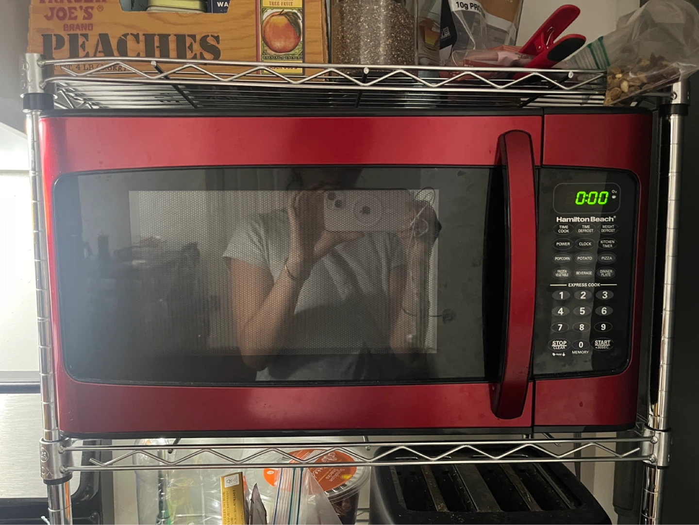 Hamilton Beach Red Microwave