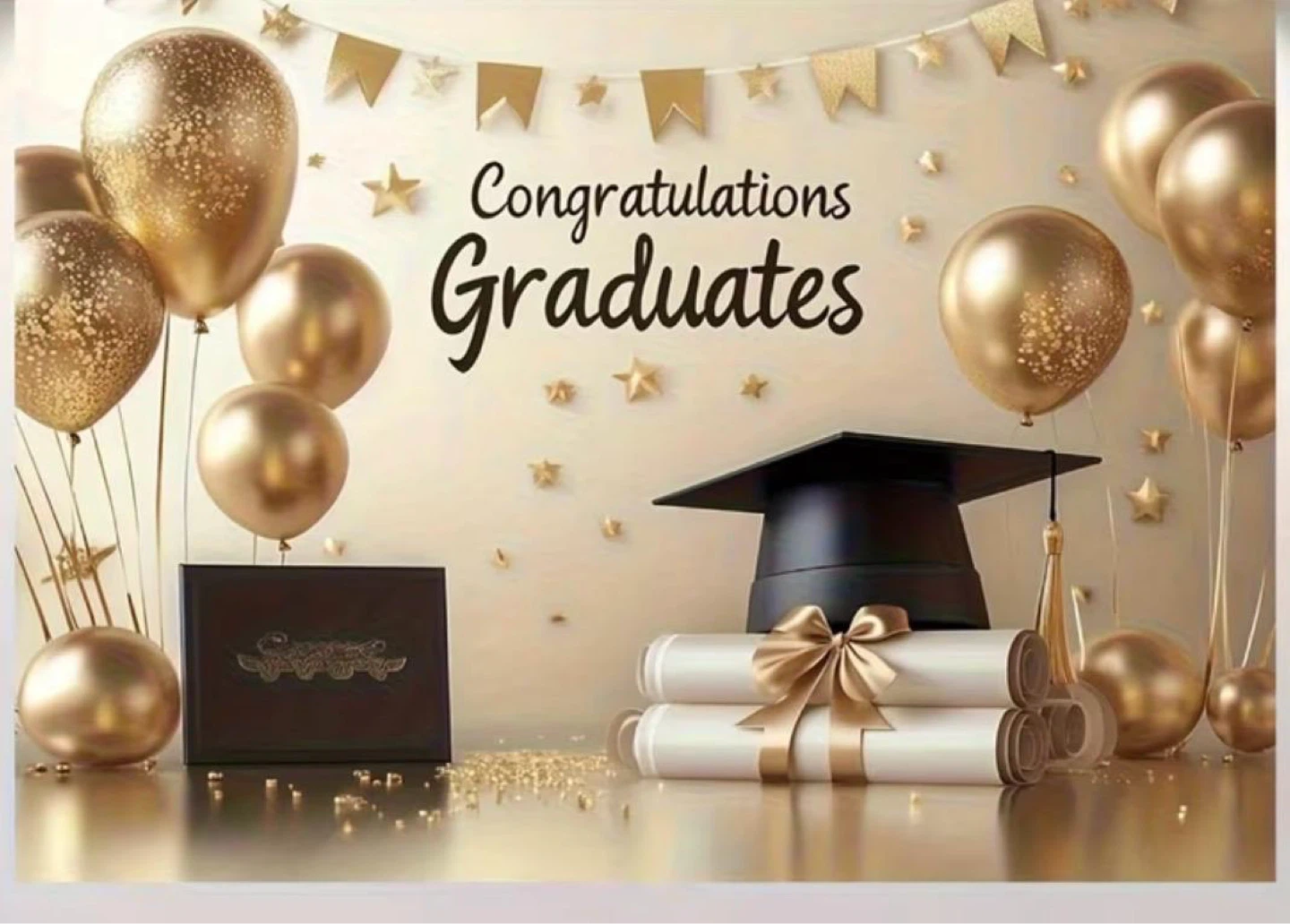 Graduation backdrop