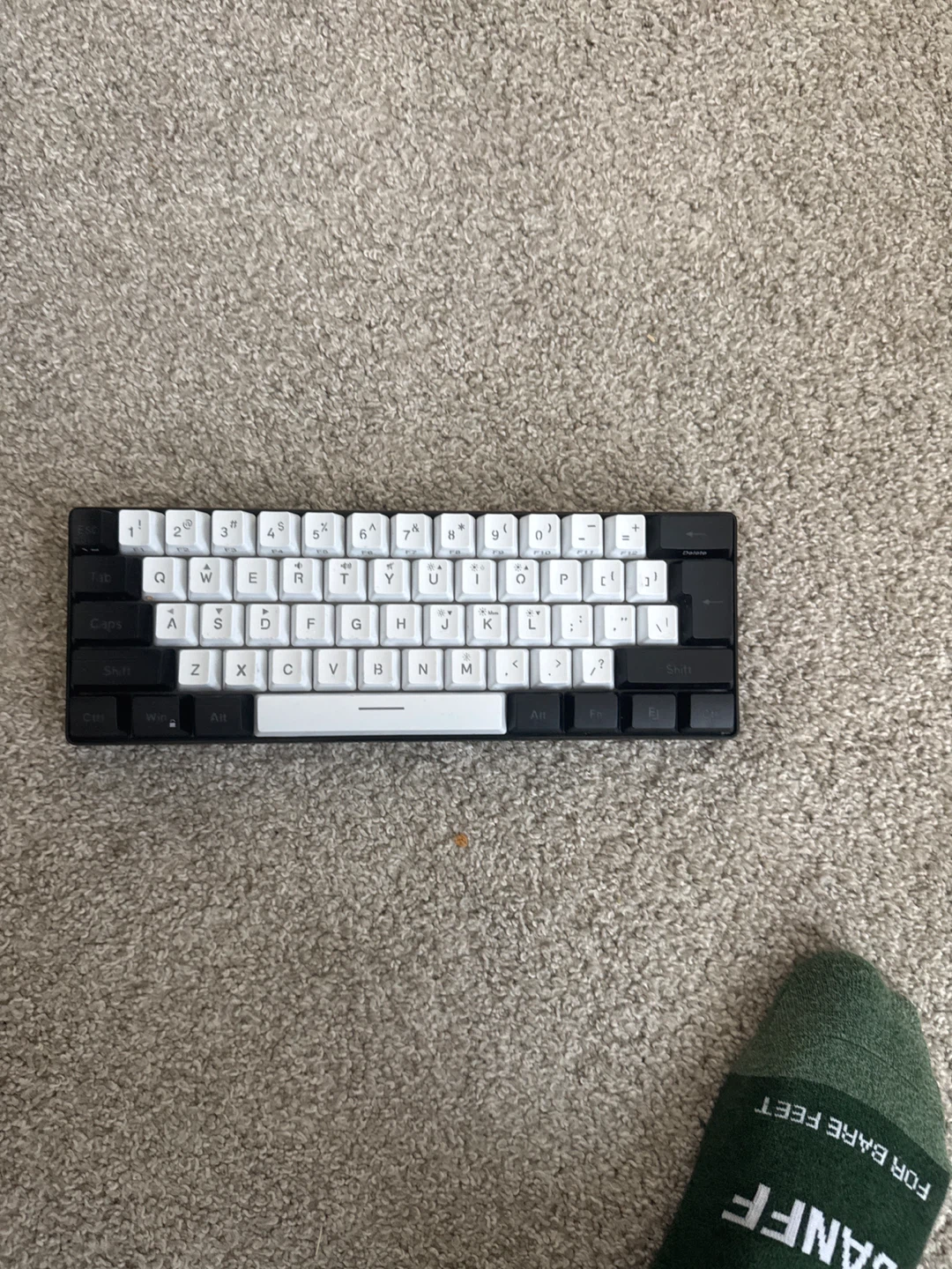 Black and White Mechanical Keyboard