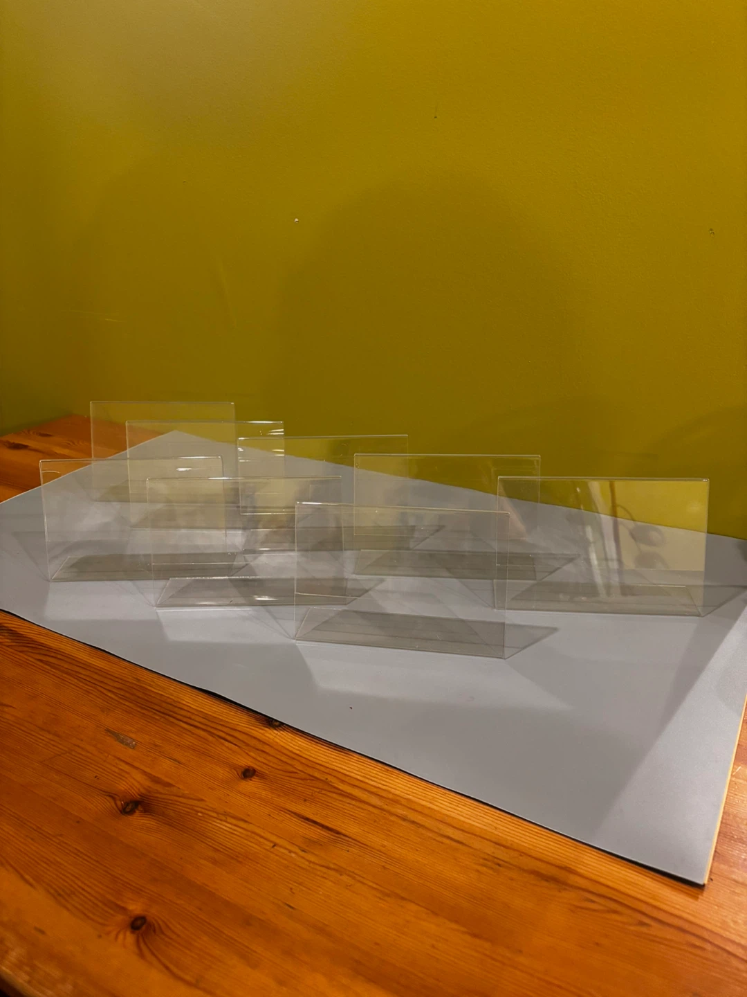 7 Clear Acrylic Sign Holders - Table Tents
