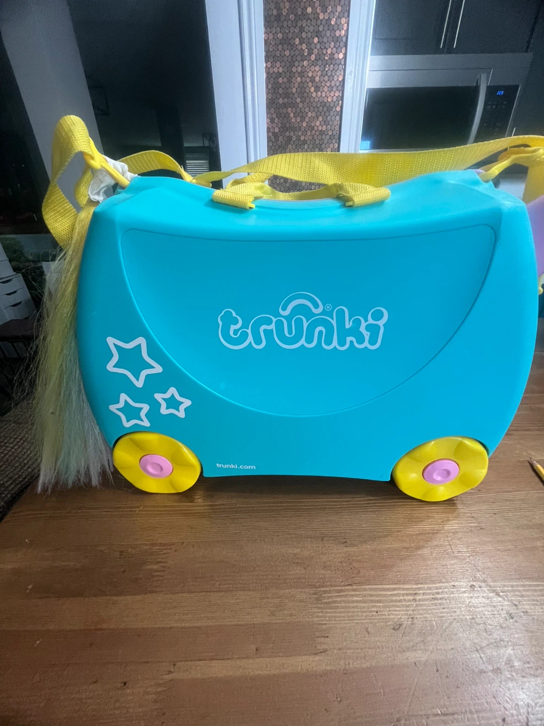Trunki Ride-On Suitcase with Detachable Strap - Teal - photo 3