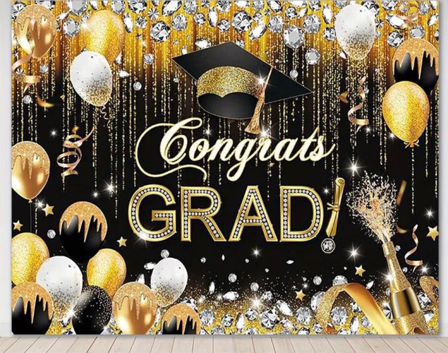 Graduation Congrats Grad Photo Backdrop