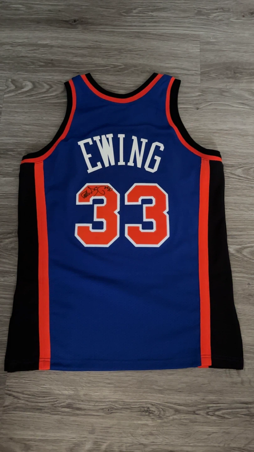 Signed Patrick Ewing New York Knicks Mitchell & Ness Jersey - photo 2