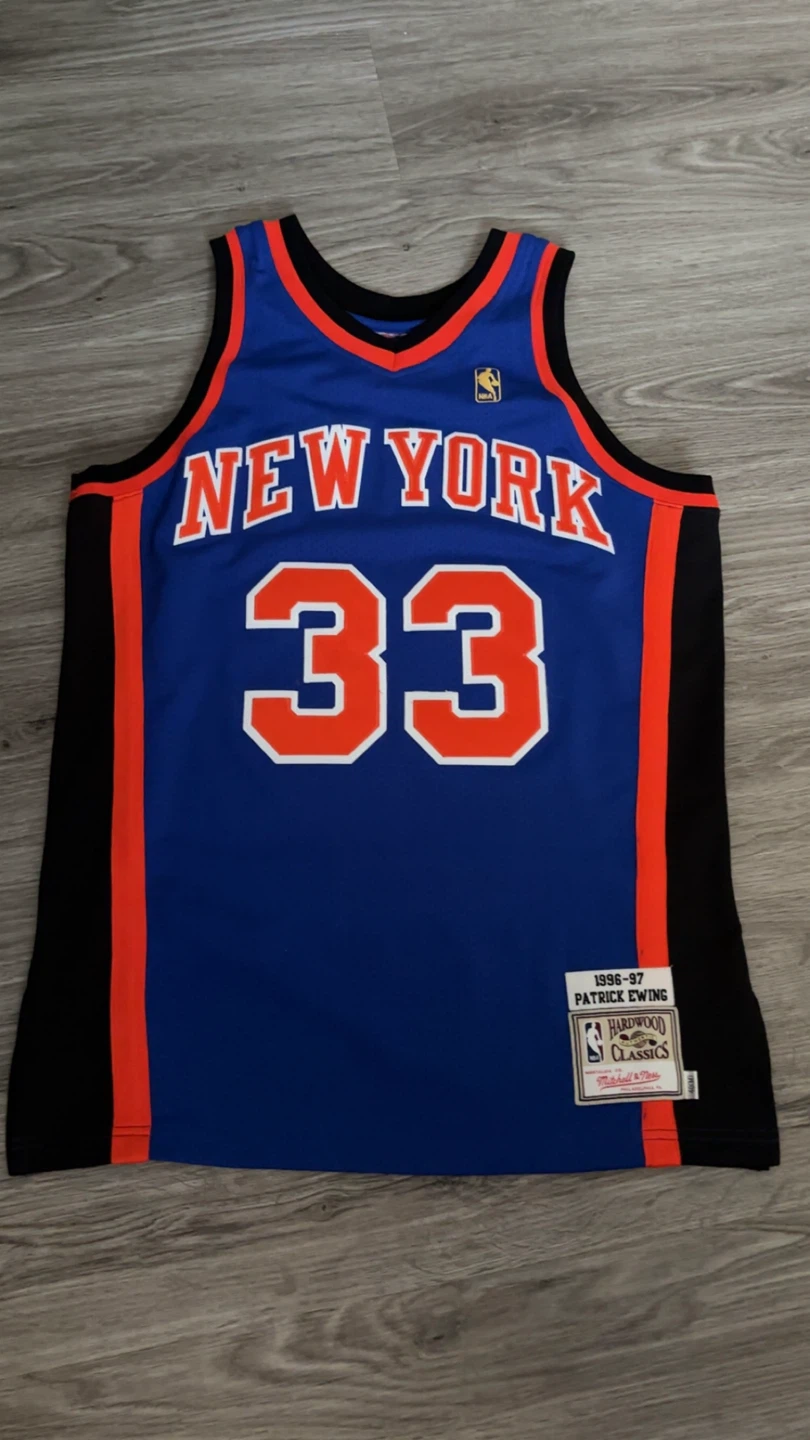Signed Patrick Ewing New York Knicks Mitchell & Ness Jersey
