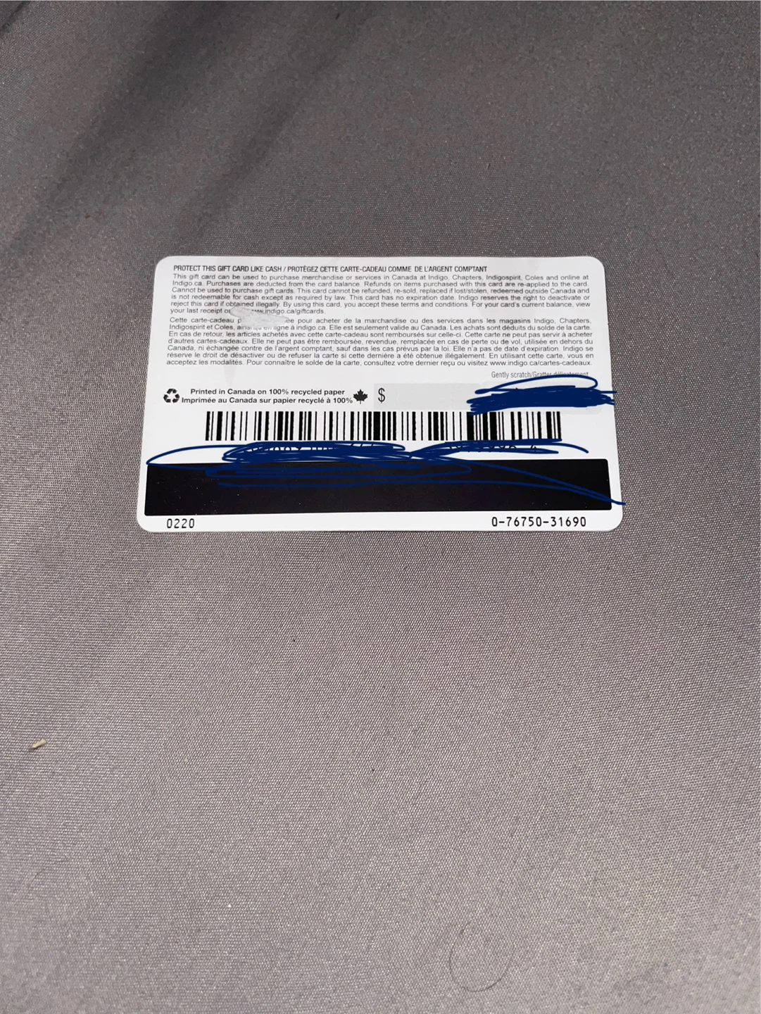 Indigo Gift Card 40$ - photo 2