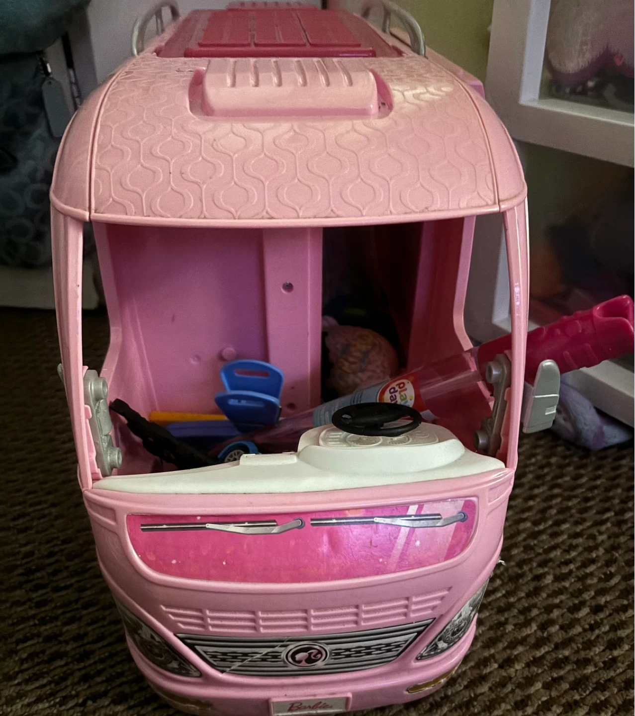 Barbie Pink Camper Van Toy - photo 2