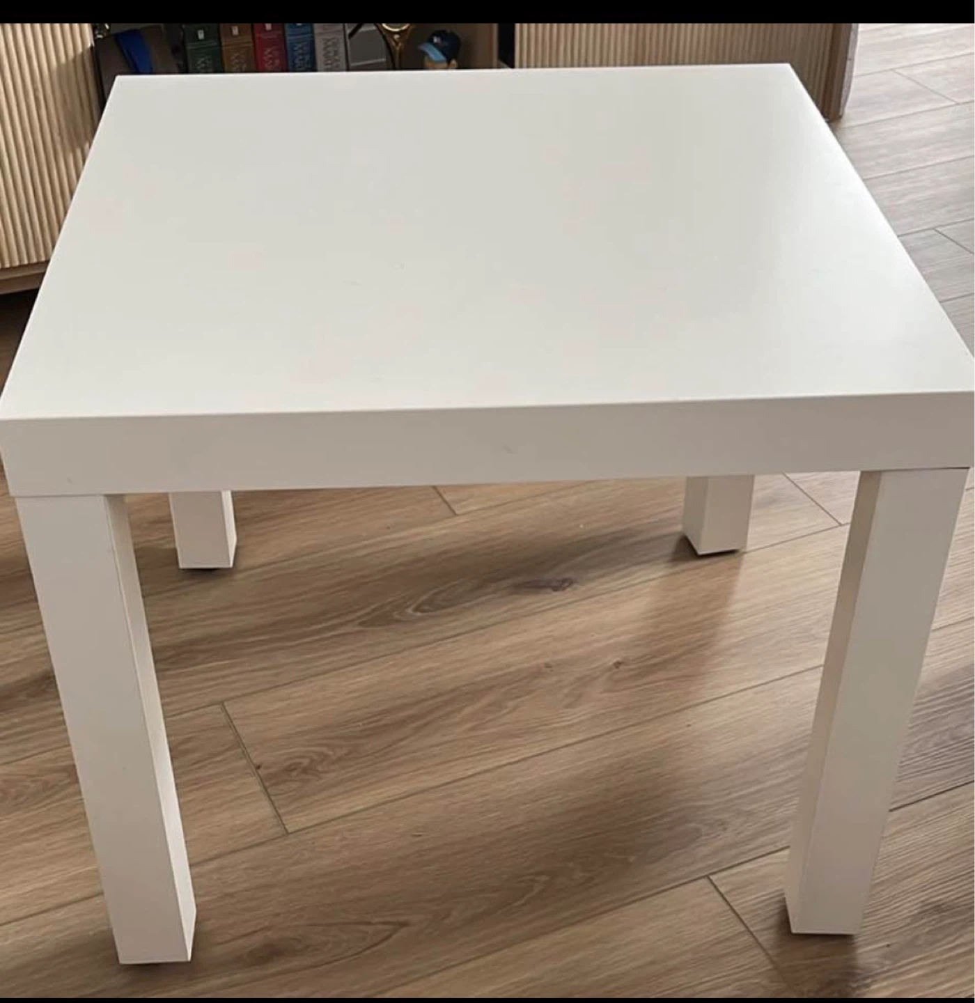 Two IKEA White Square Coffee Table