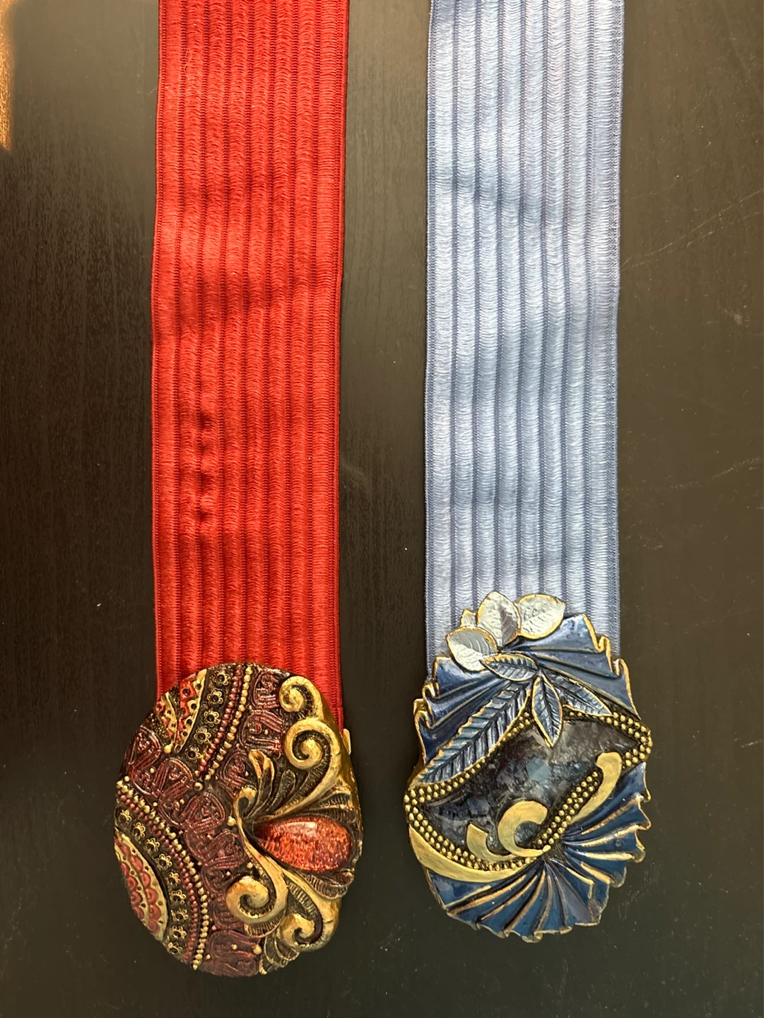 80s belts Ornate Clasps - Set of 2