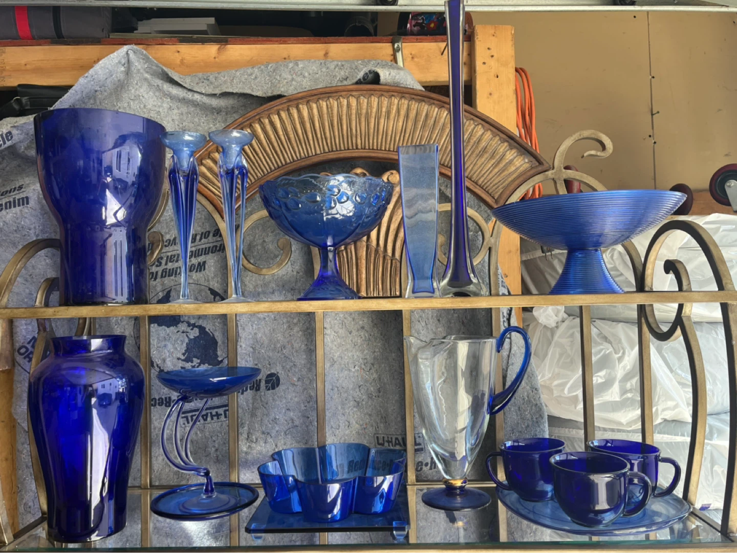 Beautiful Blue Glass Dishes & Decor - photo 2