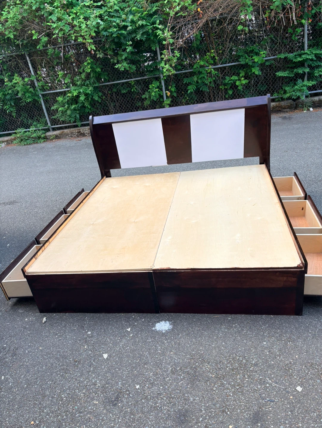 King size bed frame storage - photo 2