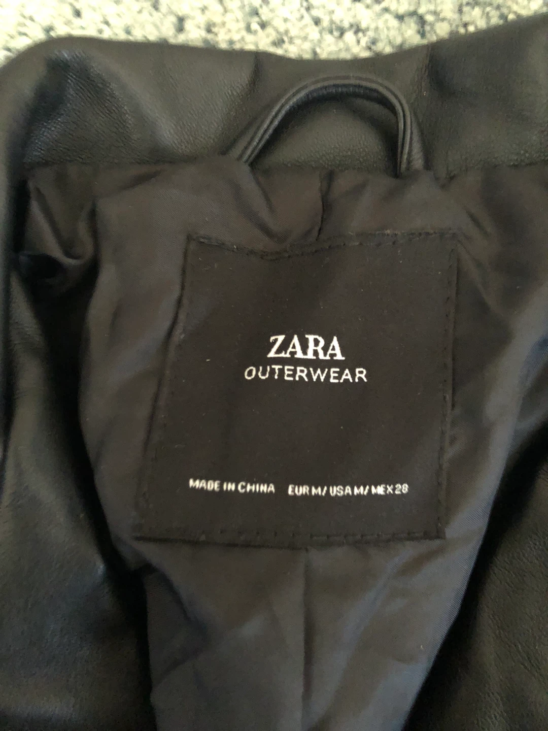 Zara Black Faux Leather Moto Jacket - photo 2
