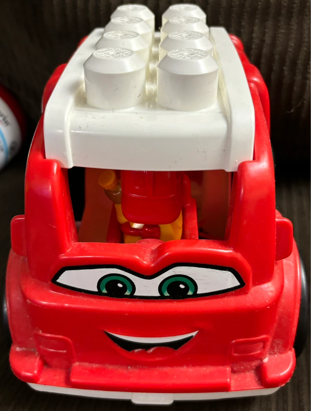 Red Fire Truck Building Block Toy