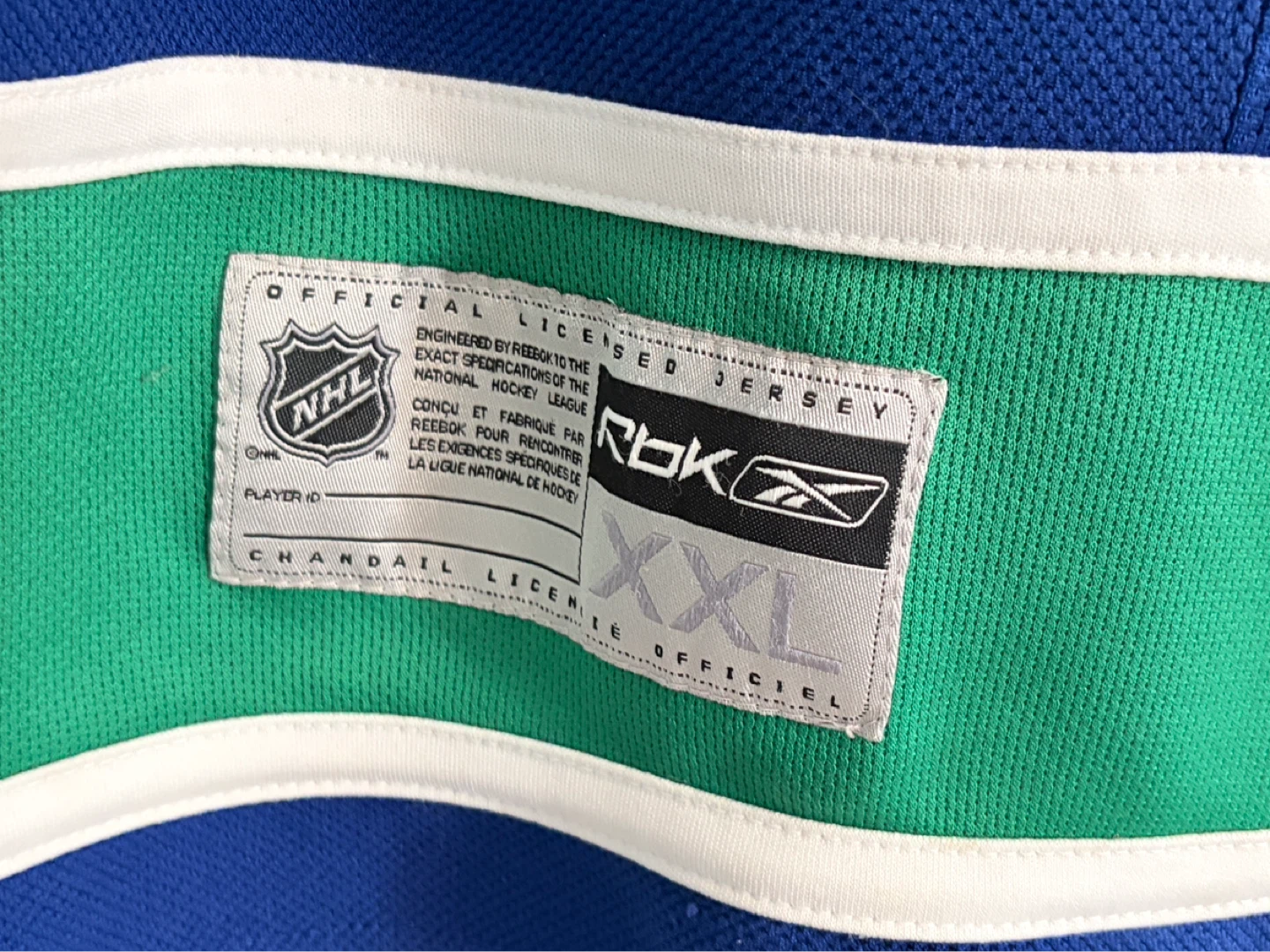 Vancouver Canucks Reebok Blue Orca Home Jersey Size XXL 2XL - photo 4
