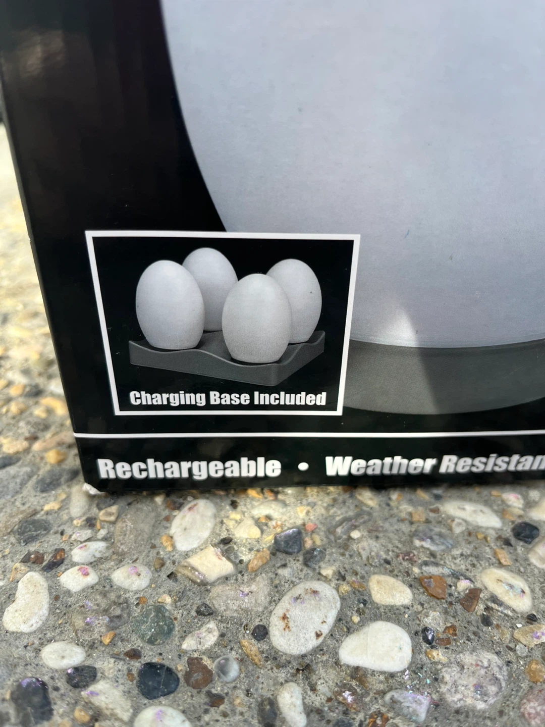 Rechargeable & Colour Changing Egg Shaped Deco Lights -set of 4 - photo 2