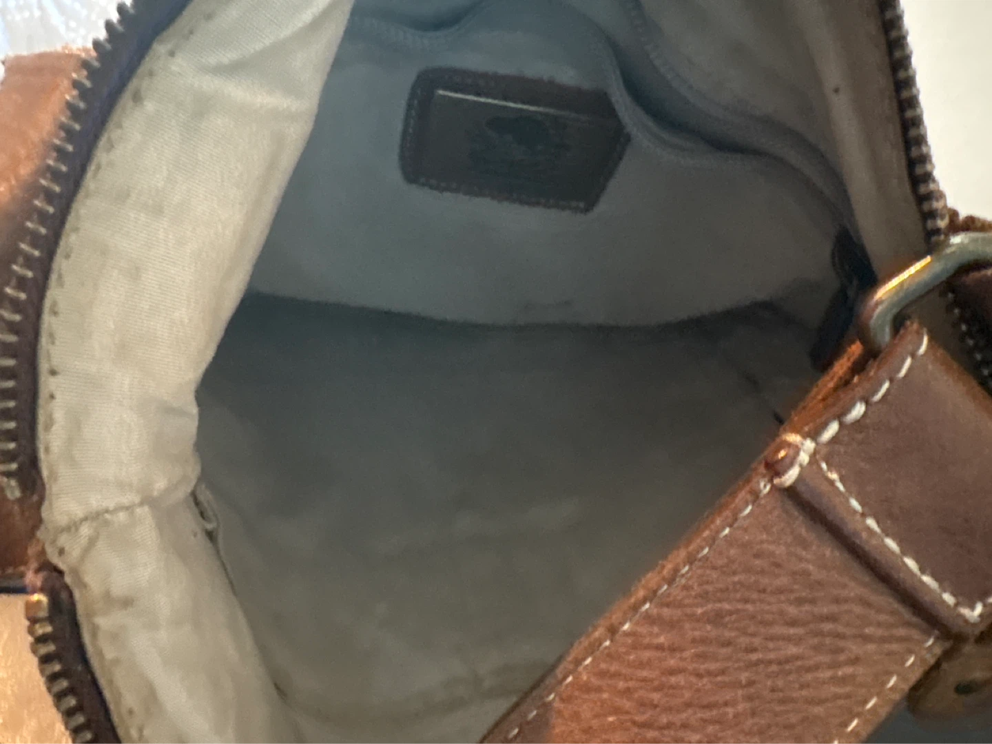Roots Brown Leather Crossbody Bag - photo 3