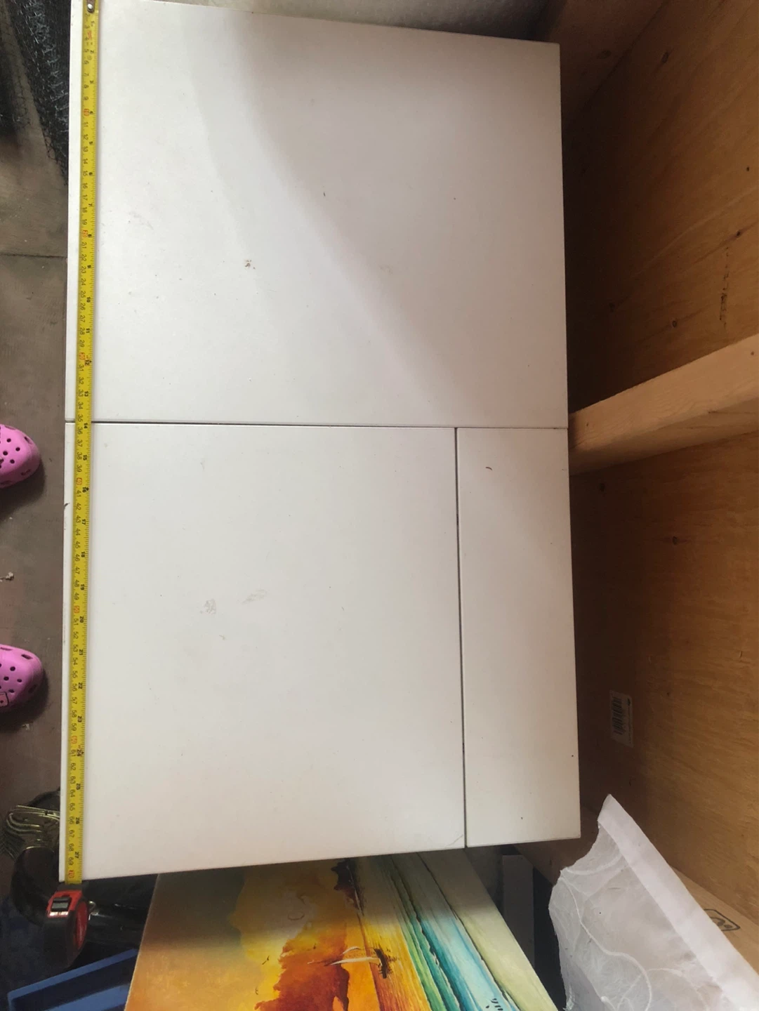 White Vanity Desk with Mirror and Drawers - photo 5
