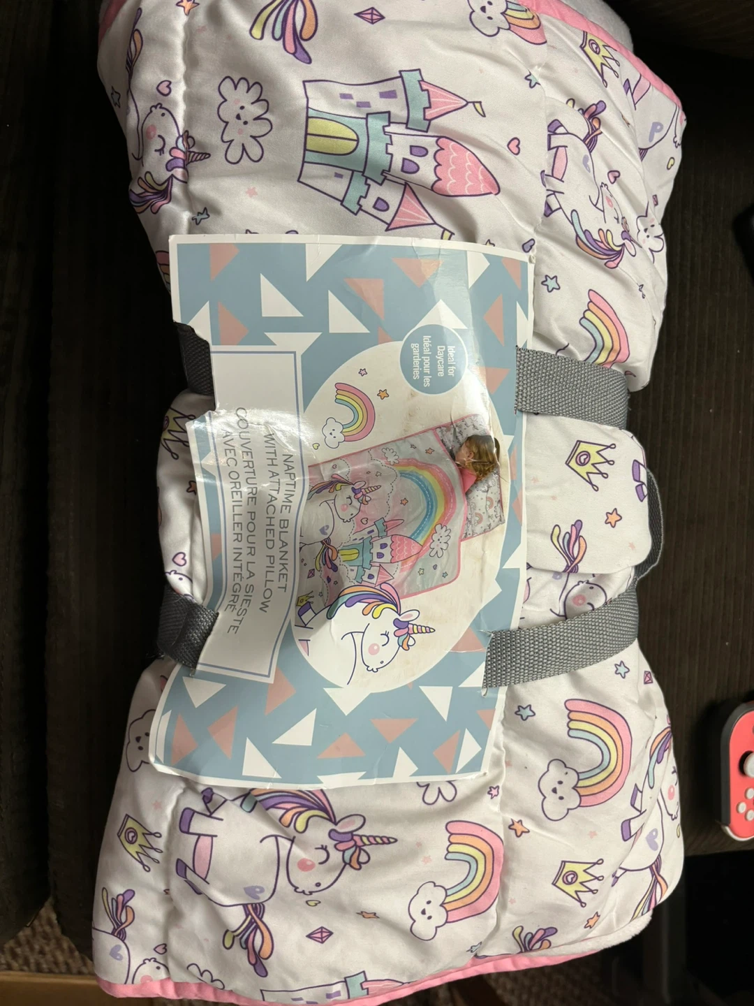 Naptime Blanket with Pillow - Unicorn & Rainbows