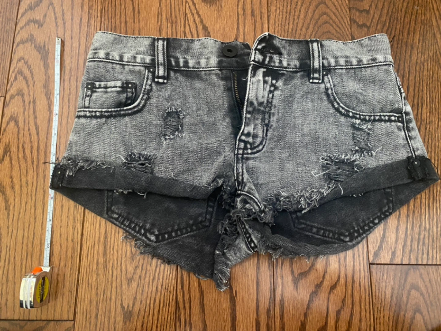 SIZE 0 DENIM BOOTY SHORTS *NEW* - photo 4