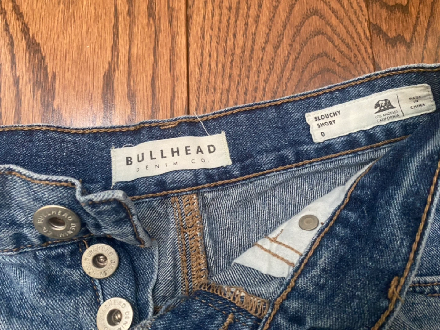 SIZE 0 DENIM BOOTY SHORTS *NEW* - photo 3