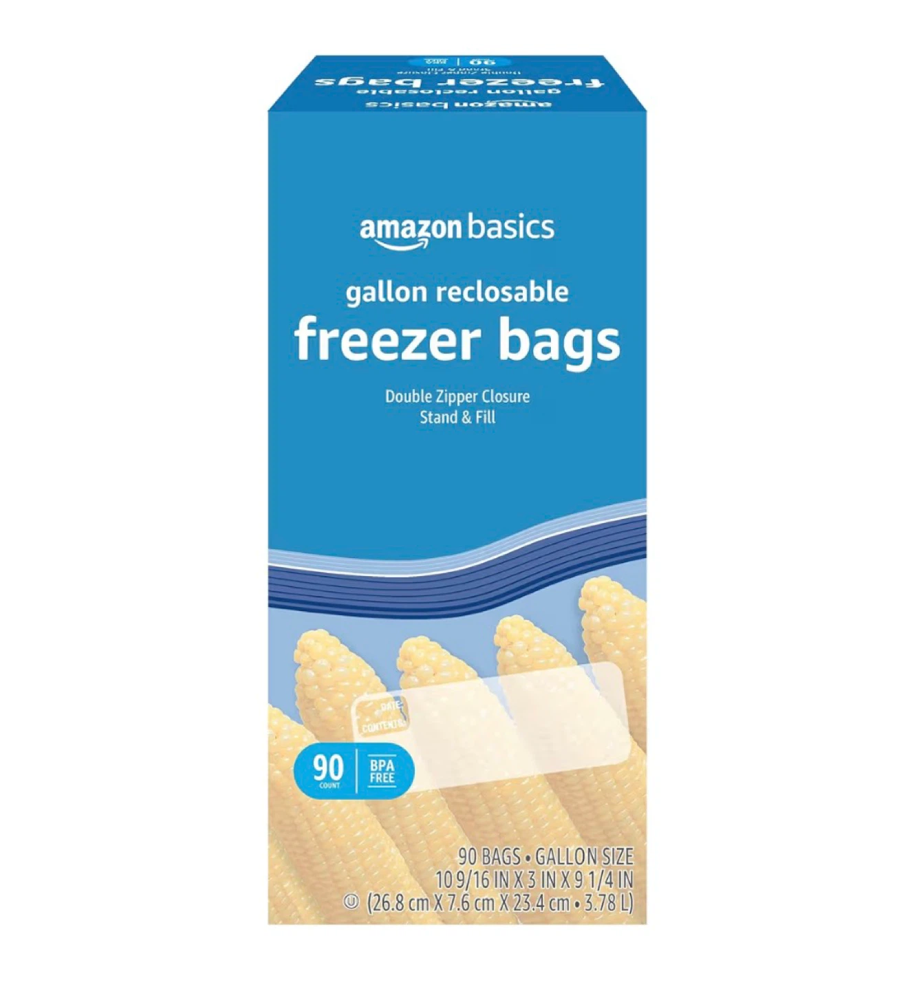 Amazon Basics Gallon Freezer Bags, 90 Count - photo 2