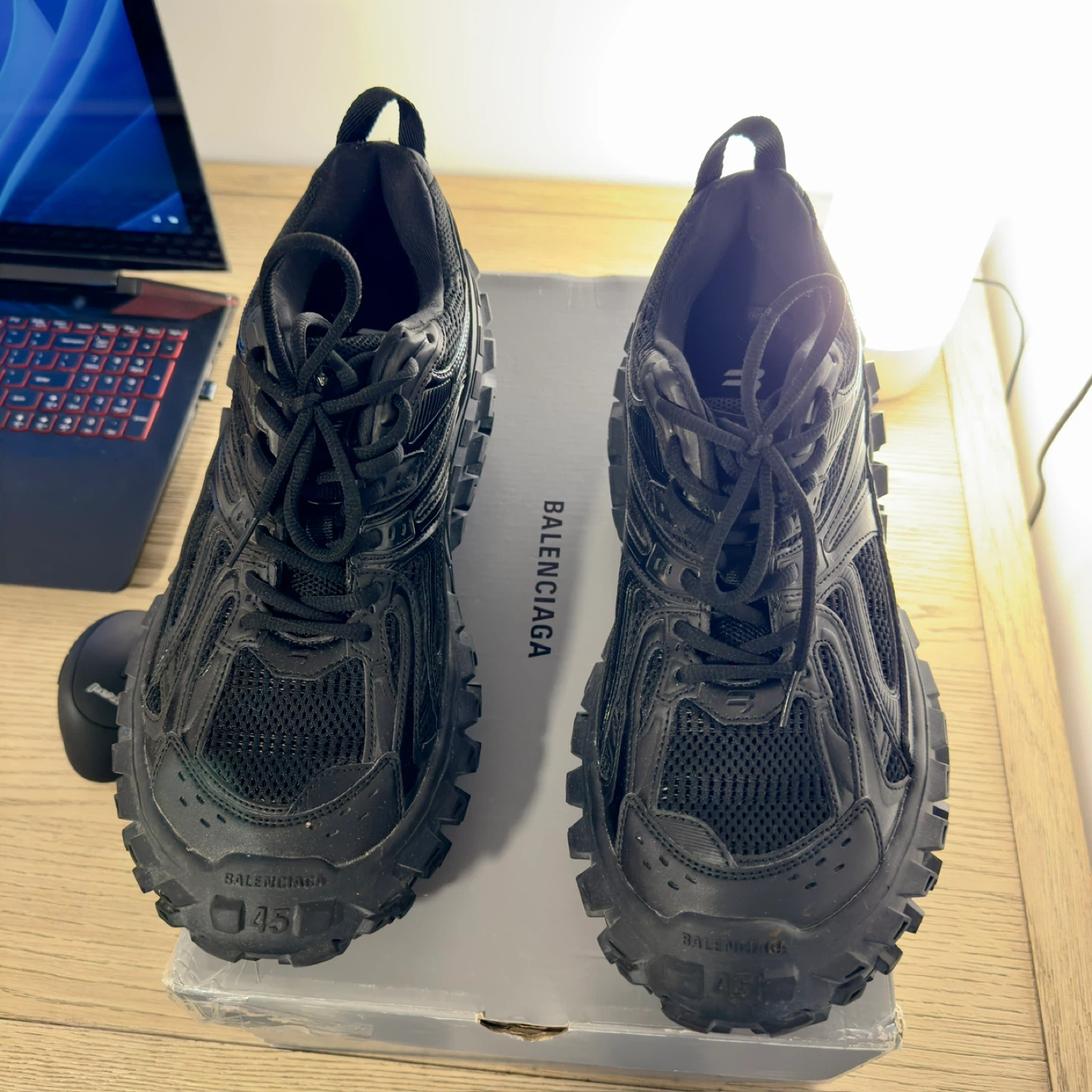 Balenciaga Black Track Sneakers Size 45