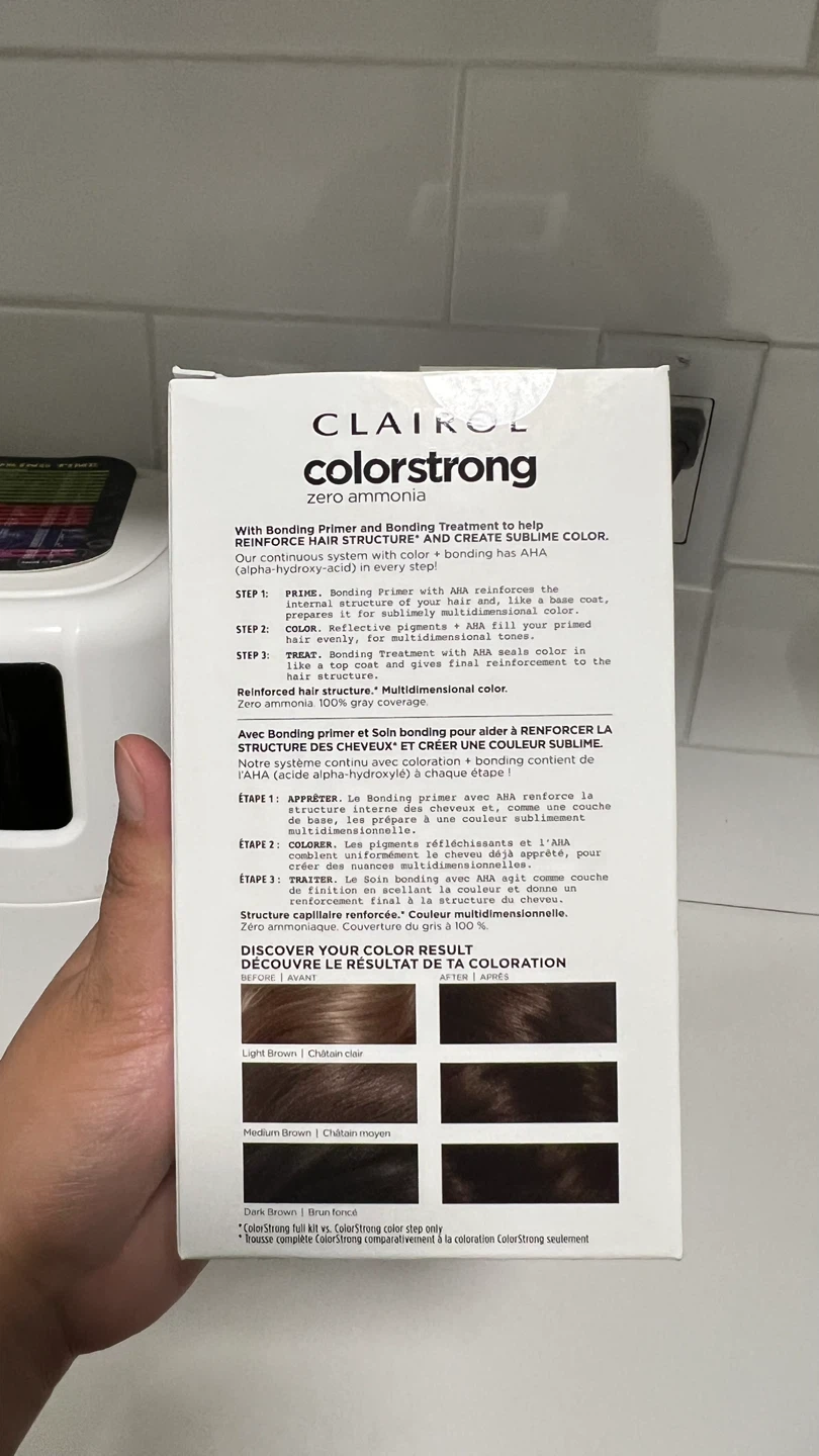 NEW Clairol Colorstrong Zero Ammonia Hair Dye - Darkest Brown - photo 4