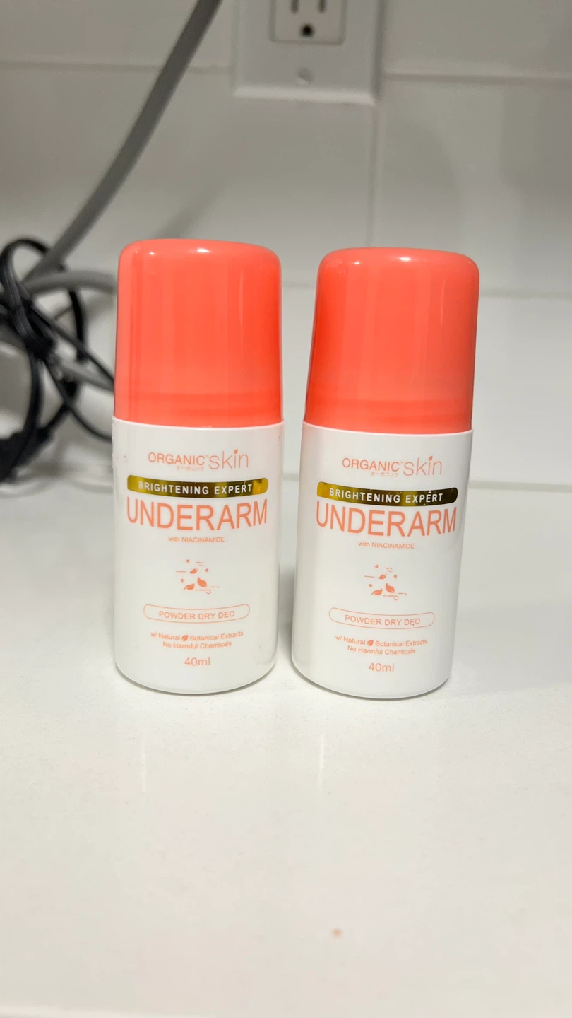 2 Organic Skin Underarm Powder Dry Deo - 40ml