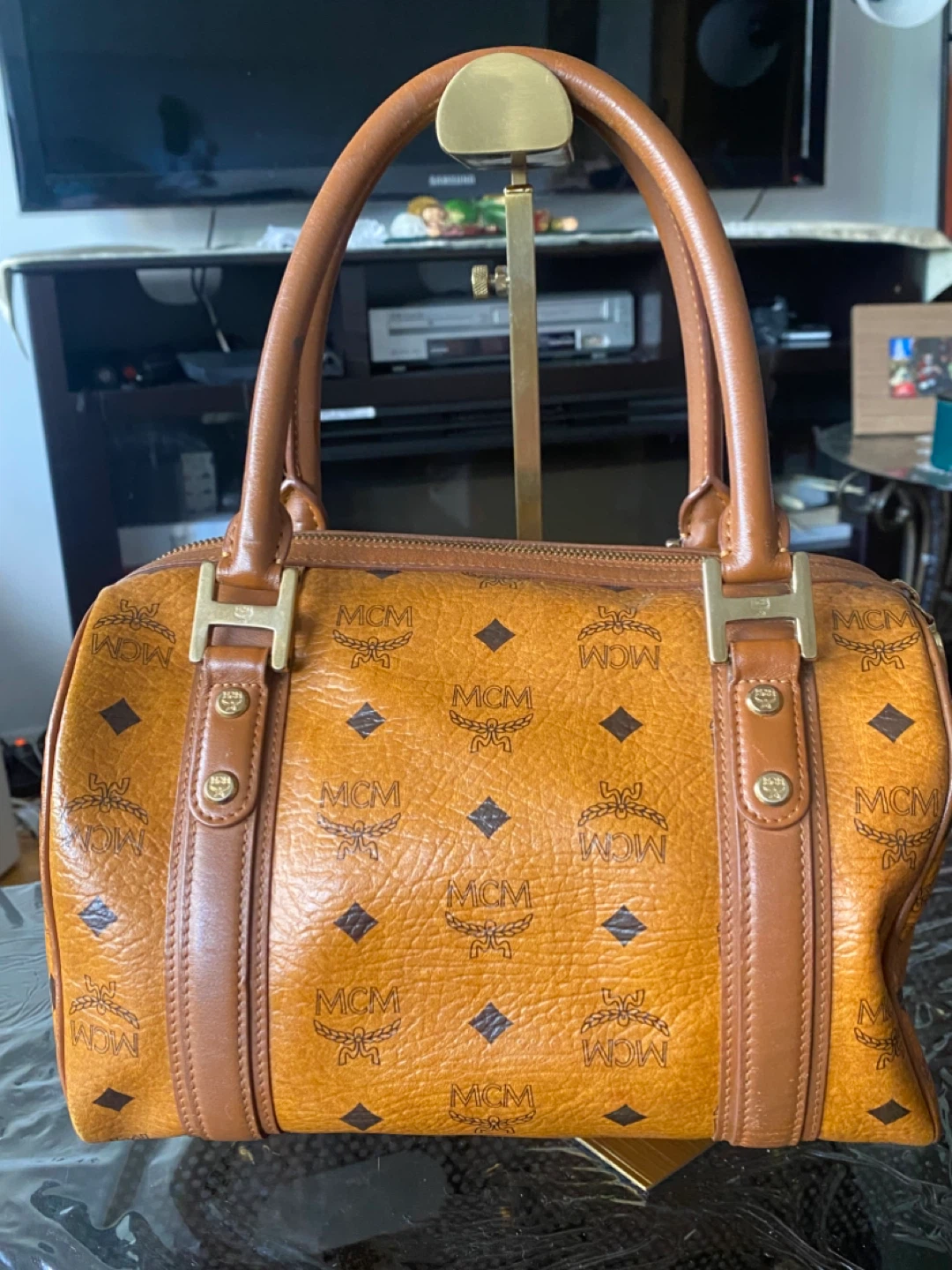 MCM Visetos Boston Bag - photo 5